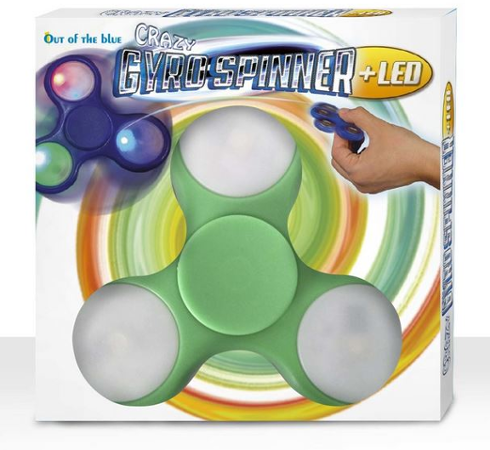 Spinner Crazy Gyro světelný