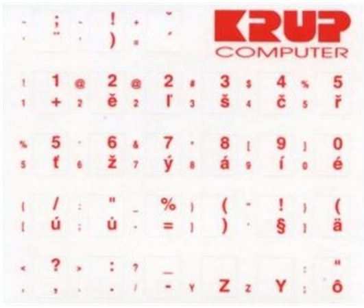 Polepy na klavesnice