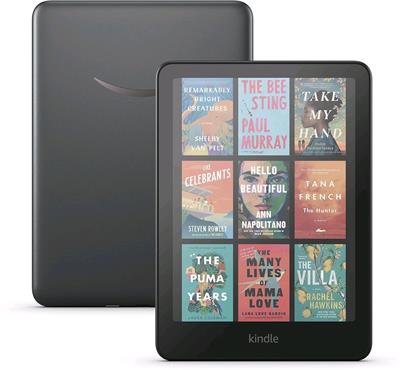 E-book Amazon Kindle Colorsoft (16 GB), barevný display, metallic black, BEZ REKLAM