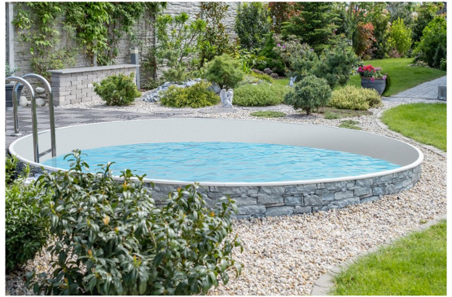 Bazénová fólie Grey pro bazén 5,5 m x 3,7 m x 1,2 m FOL0033