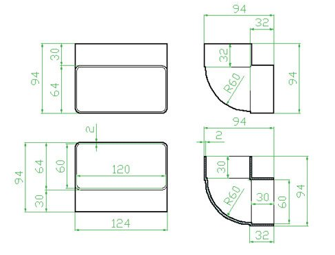 Faber Koleno vertikální 90° 87.460