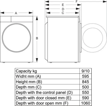 Hisense WD3S9043BW3
