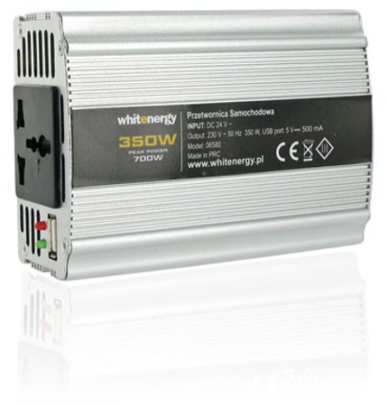 Whitenergy 24V/230V 350W USB 06580