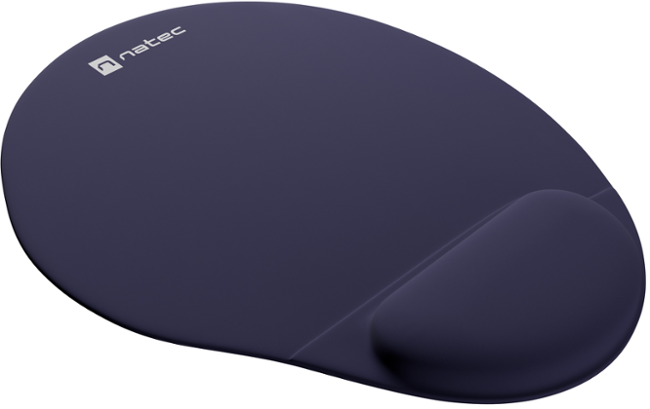 Podložka pod myš ergonomická gelová Natec MARMOT, tmavě modrá, 245x225 mm