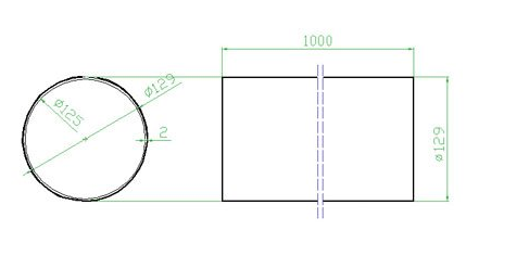 Faber Potrubí kulaté 1m 87.1100-5