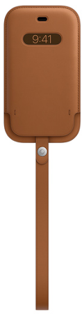 iPhone 12 mini Leather Sleeve wth MagSafe S.Brown