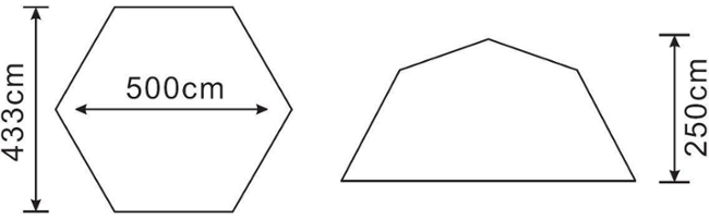 Marimex 10970020 Pool House M2 500x433x250 cm