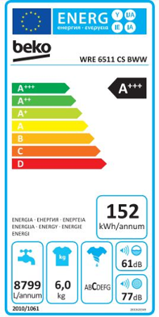 Beko WRE 6511 CS BWW