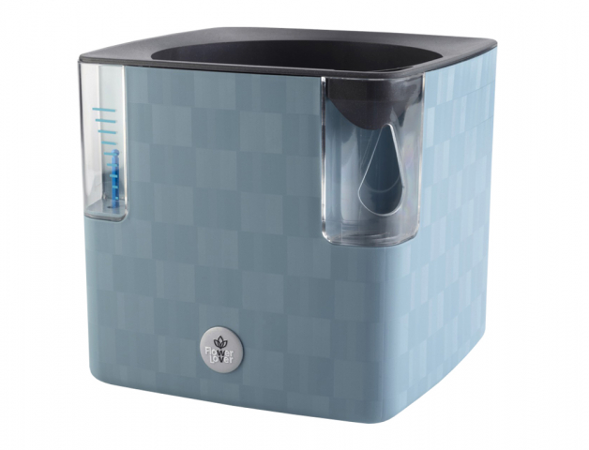 Flower Lover Cobble 14x14x14 cm - ocelově modrá