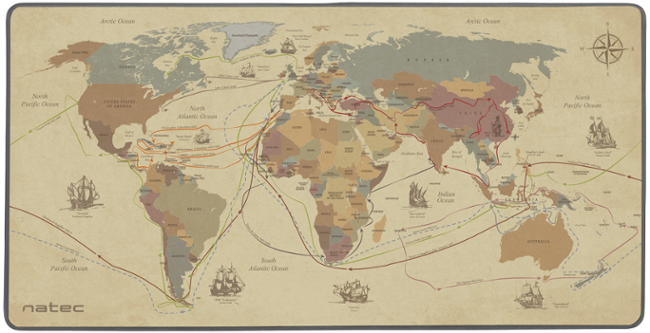 Maxi podložka pod myš Natec Discoveries, 40x80cm