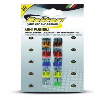 Bottari pojistky nožové mini blistr 