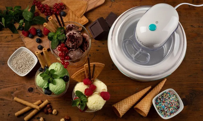 Ariete Party Time Ice Cream Maker 643/01, modrý