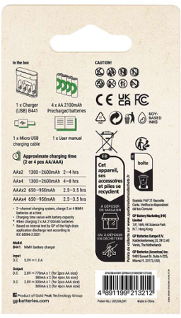 GP Eco E441 + 4× AA ReCyko 2100 1604844110