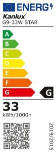 Kanlux 18421 33W G9 230V