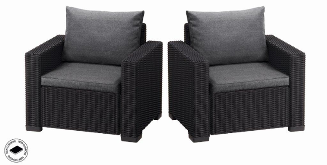 Keter California grafitové 2ks