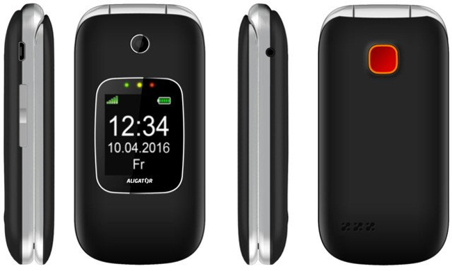 Aligator V650 Senior černo-stříbrny