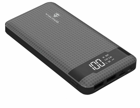 VIKING POWER BANK PN-961PD QC3.0 10000mah, QUICK CHARGE 3.0, Černá