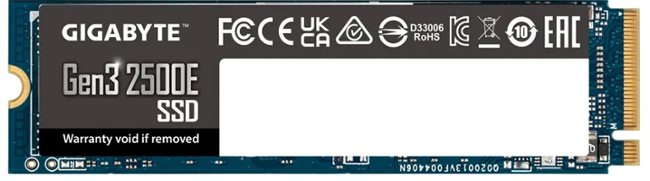 Gigabyte Gen3 2500E/1TB/SSD/M.2 NVMe/3R