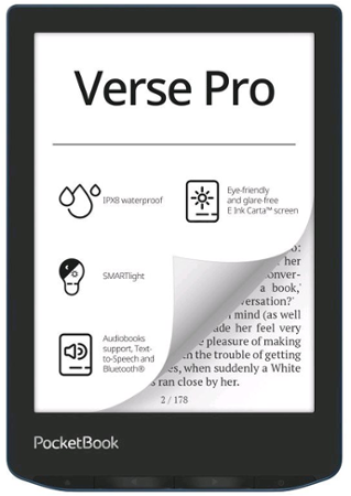 E-book POCKETBOOK 634 Verse Pro Passion Red, červený