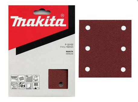 Brusný papír Makita P-33146, 114x102mm