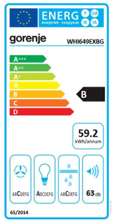 Odsavač par Gorenje WHI649EXBG