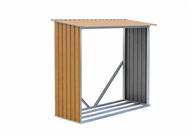 Přístřešek na dřevo G21 WOH 136 - 182 x 75 cm, hnědý - GWS-137-WLT
