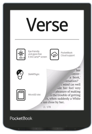 E-book POCKETBOOK 629 Verse Bright Blue, modrý