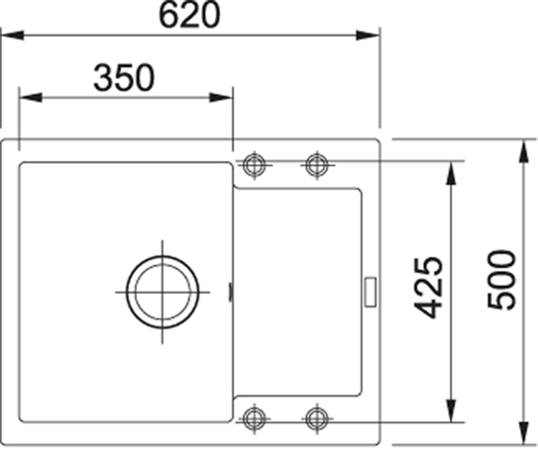 Franke MRG 611-62 bílá led