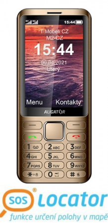 Aligator D950 Dual sim Zlatý