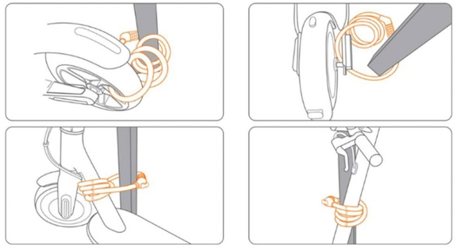 Ninebot KickScooter zámek