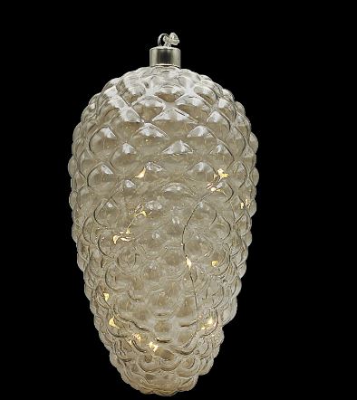 Marimex Crystal závěsná zlatá šiška 10 LED - 18000327