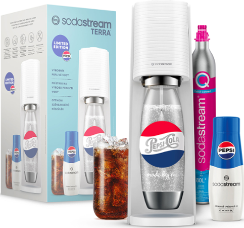SodaStream TERRA White Pepsi Mpack