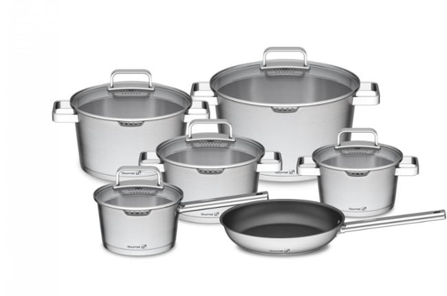 G21 Gourmet Magic s hrncem navíc, 11 dílů, nerez