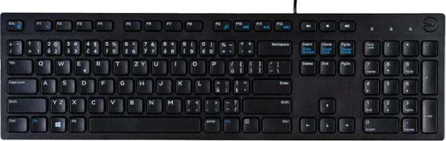 Dell KB216/Drátová USB/CZ-SK layout/Černá
