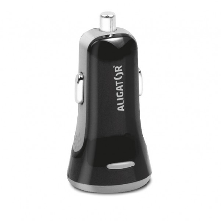 ALIGATOR s 2xUSB výstupem, 3.4A, smart IC, černá