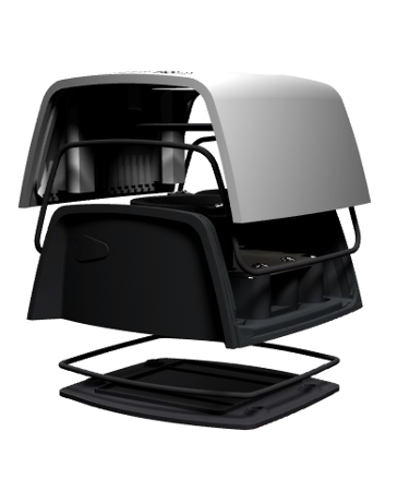 Vyplašto Plašič kun a myší šedá