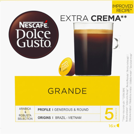 Nescafé Dolce Gusto Grande kávové kapsle 16 ks