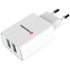 Swissten síťový adaptér Smart IC 2x USB 2,1A, bílá
