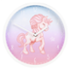 Hodiny Hama Magical Unicorn, dětské nástěnné, průměr 25 cm, tichý chod