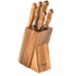 Lamart set nožů v bloku WOOD 5 ks