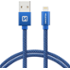 Swissten Textile USB / Lightning 1,2 m modrý