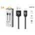 Aligator datový kabel 2A micro USB 1m, černý