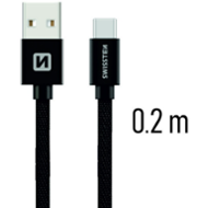 Swissten Textile USB/USB-C 0,2 m