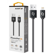 Aligator datový kabel 2A iPhone lightning 1m, černý