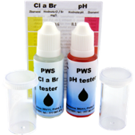 Kapkový tester bazénové vody pH a Cl