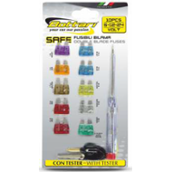 Bottari pojistky nožové 10ks + zkoušečka