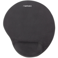 Podložka pod myš ergonomická gelová Natec Marmot, černá, 245x225 mm