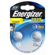 Knoflíková baterie CR2025 Energizer Ultimate 3V 170mAh 2ks