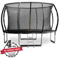G21 SpaceJump 366 cm + ochranná síť + žebřík černá