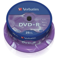 Verbatim DVD+R 4.7GB 16x spindl 25ks